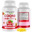 Shiny Leaf CoQ10 100mg - Suplement do rozgryzania i żucia CoQ10 - Koenzym Q10 dla Heart Health & Energy - Natural Co Q 10 Suplement do Kardiologii Wellness - 100 mg Tabletki do rozgryzania i żucia, 90 Tabletki, Made in USA