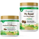 NaturVet Advanced Probiotics, Healthy Enzymes i PB6 Probiotic Supplement for Your Dogs Stomach, 120 Soft Chews & No Scoot for Dogs - 120 Soft Chews - Wspiera zdrowe Anal Gland & Boel Function