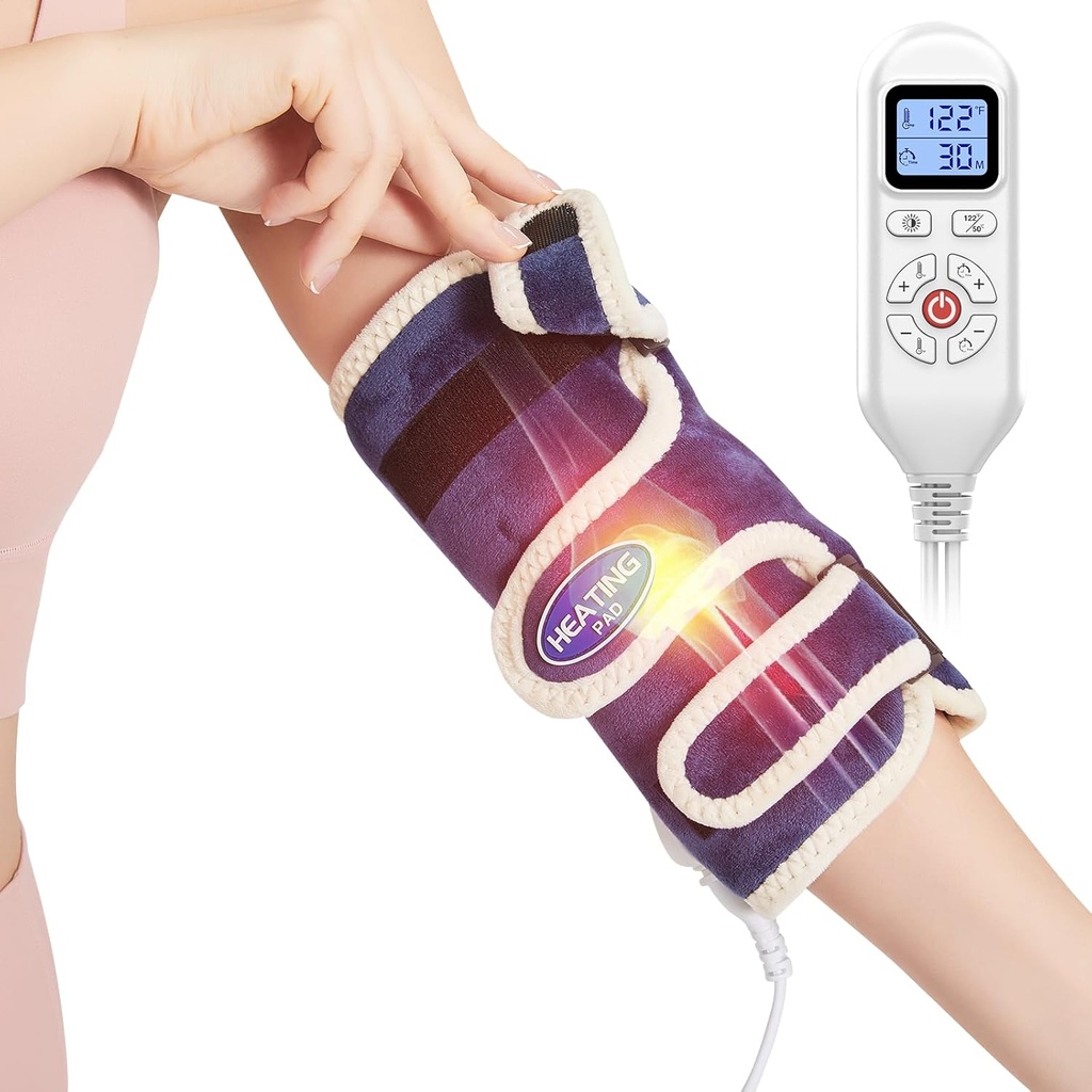 Aoboco AOBOCO Łokieć Ogrzewanie Pad na ulgę bólową - Electric Łokieć Zawiń do Tendonitis Łokieć i zapalenie stawów - Auto Wyłączony & 86