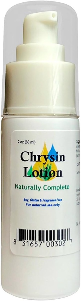Chrysin - Non-GMO - Unscented - dla mężczyzn i kobiet 2 oz. Pompa butelka