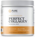 Pure Hydrolizated Multi Collagen Peptydes Powder Supplement - Typy I, II, III, V, X - 5 Rodzaje paszy z trawy, Wild Caught Food Sourced Collagen - 16 oz Pouch - Flavorless