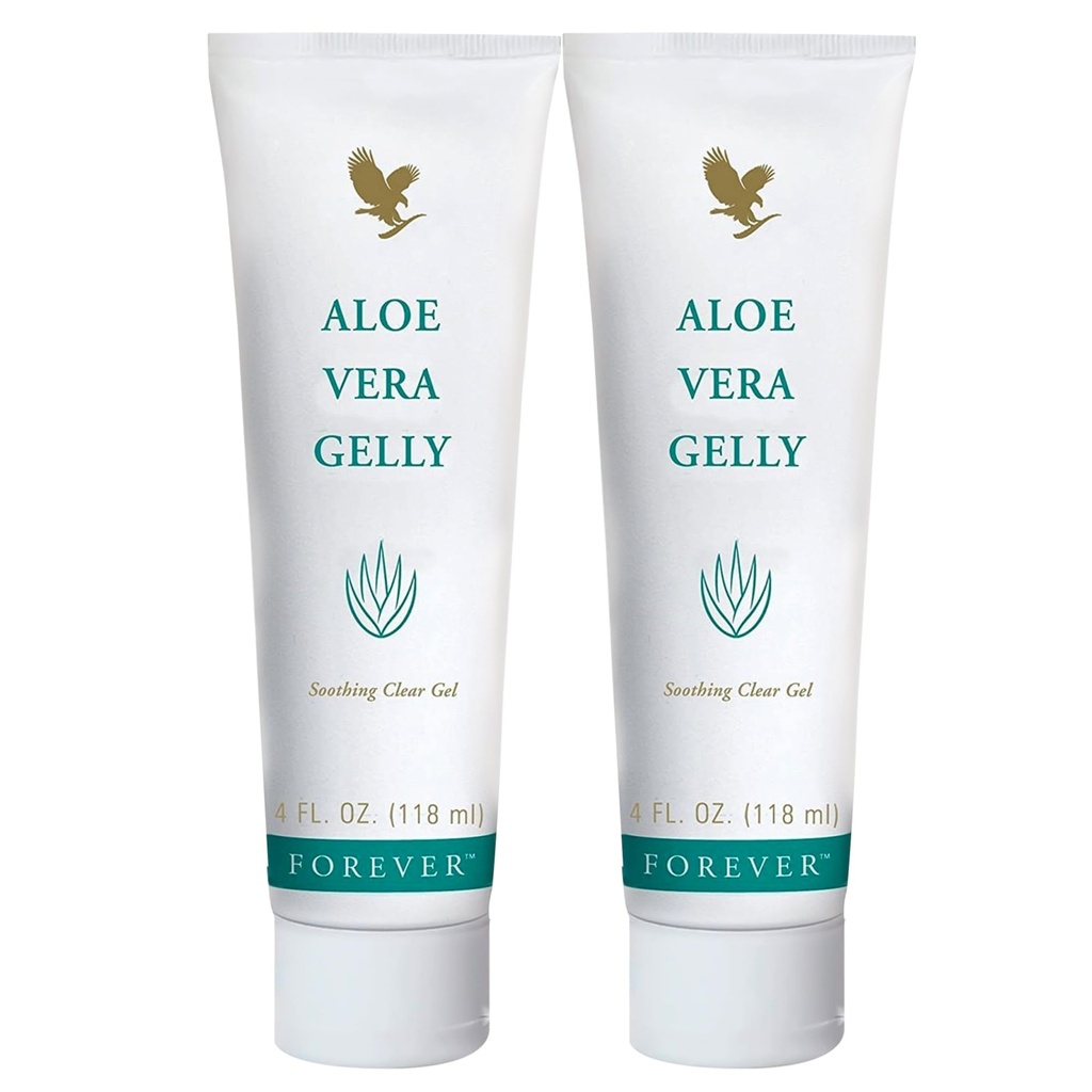 Wieczne życie - Aloe Vera Gelly - Czysty Aloe Gel do Sooth, Moisturize i Stan - Wegan i gluten- Free - 4 fl oz (Opakowanie 2)