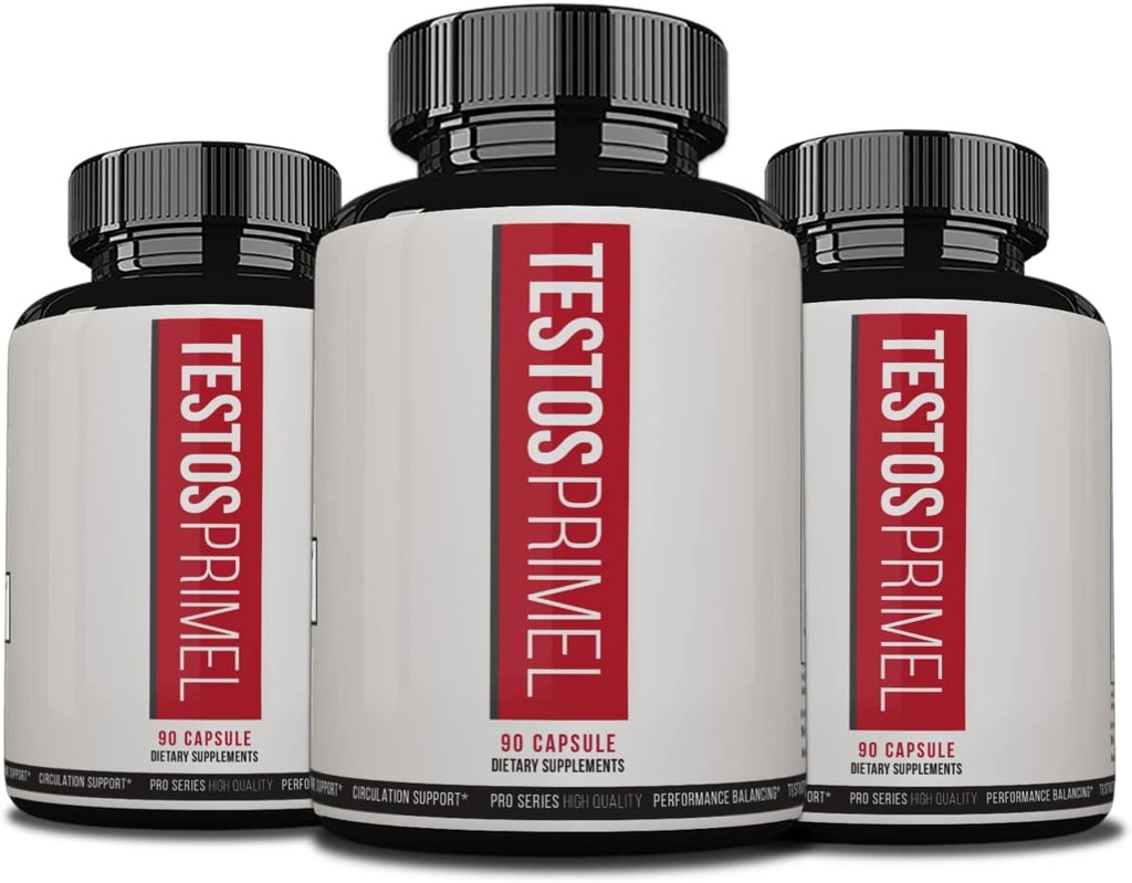 Testos Primel Advanced Formuła, TestosPrimel dla mięśni, Testoprym, 270 Kapsułki, 3 miesiące dostaw