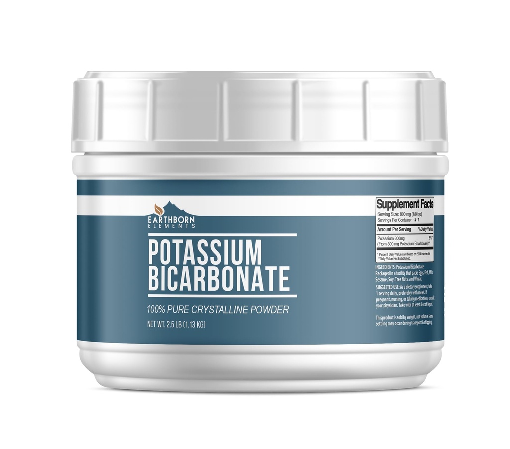 Earthborn Elements Potasu Bikarbonian (2.5 lb), Wolny od Mess- Tub, Czysty i Nierozcieńczony