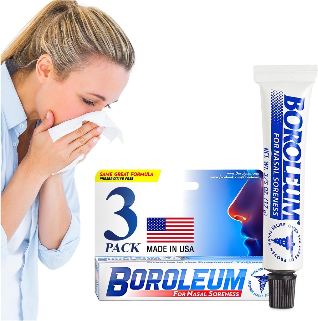 Boroleum Dry Relief Ból nosa & Stuffy Nos Relief Relief 124; Medykowane Nasal żel i Nos Moisturizer