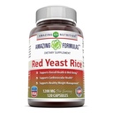 Amazing Formulas Red Yeast Rice 1200mg Per Serving Capsules Supplement Agregat 124; Non-GMO Agregat 124; Gluten Free Agregat 124; Made in USA (1 Pack, 120 Count)