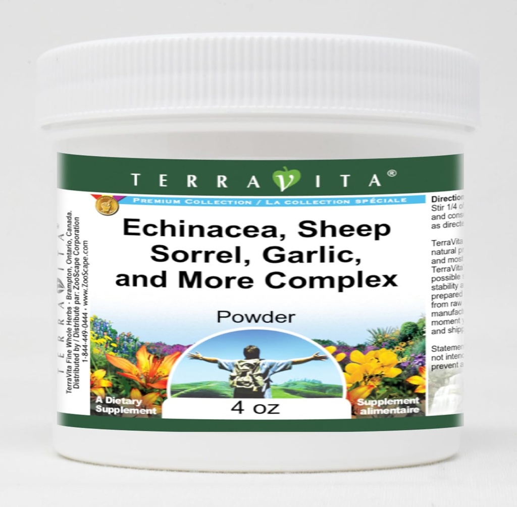 Echinacea, Sorrel owiec, Czosnek i bardziej złożony proszek (4 oz, ZIN: 516903) - 3 opakowania