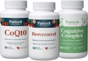 Wzór Wellness Zdrowy Pasek Starzeniowy - CoQ10, Resveratrol, Kompleks Kognitywny - Promotes Timeless Health & Wellness - 3 Pack, All- Naturalne, Weganskie
