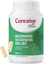 CONCEIVE PLUS poranna ulga chorobowa - czysty suchy proszek imbirowy - ulga przed nudnościami, ruchami i żołądkami dyskomfort w czasie ciąży - niezbędne do oczekiwania mamy - Non-GMO - 60 Kapsułek wegetariańskich