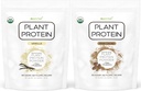 Czysta żywność: Proszek proteinowy na bazie roślin z probiotyki 124; Organiczny, Czysty, Wszystkie naturalne, Wegan, Wegetarianin, Cały suplement diety Superfood bez dodatków 124; Keto (Vanilla + czekolada)