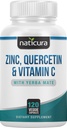 Cynk Quercetin z witaminą C i Yerba Mate - 4-in-1 Żywowy suplement wsparcia immunologicznego - 120 Kapsułki wegetariańskie - Made in USA
