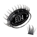 Lashify Extreme Ice 14mm Gossamer Diy Eyelash Extensions Refill, Pierwszy w historii dual- Fioned Lash, który oferuje zarówno cienkie i grube włókna, czarny, łatwe fałszywe rzęsy