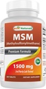 Najlepsi naturalni MSM 1500 mg 180 tabletek