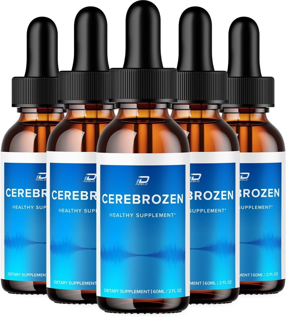 Cerebrozen Tinnitus Ear Drops - Cerebrozen 24, Cerebrozen Liquid Drops, Cerebrozen Recenzje, Cerebrozen Drops for Ear Relief (5 Pack - 300 ML)