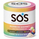 SOS Hydration Electrolyte proszek napój Mix 124; 31 Służenie 124; Niski cukier 124; 15 Calorie 124; Keto- Friendly & Rapid Rehydracji 124; Rainbow Sherbert