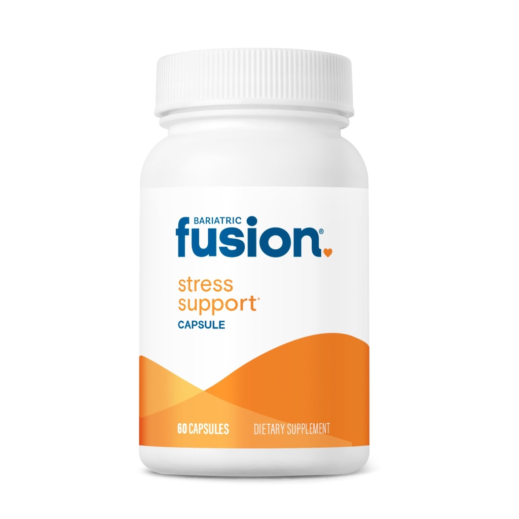 Bariatric Fusion Stress Support * Xi124; Vegan Supplement with Magnez and Ashwagandha Xi124; Daily Witamina dla Kobiet i Mężczyzn Xi124; Gluten, Dairy and Soy Free Xi124; Non-GMO Xi124; 60 Kapsułki