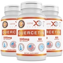 Genex Formulas Quercetin 500 mg (60 kapsułek) Non-GMO, bez glutenu (3 opakowania)