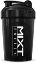 MIXT Energy Shaker Bottle, 16 oz. Butelka shaker, BPA Free & Lid Technologia mieszania (16 oz, czarny)