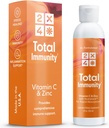 2X4 Elderberry z cynkiem i witaminą C dla dorosłych - Liquid Daily Immotive Support - Liposomal Immunity Supplement Vitamin, Non-GMO, Sugar Free, 30 Servings, 5 fl oz