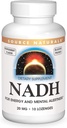 Źródło Naturals NADH 20 mg, Boost Energy and Mental Alertness *, 10 Lozenges