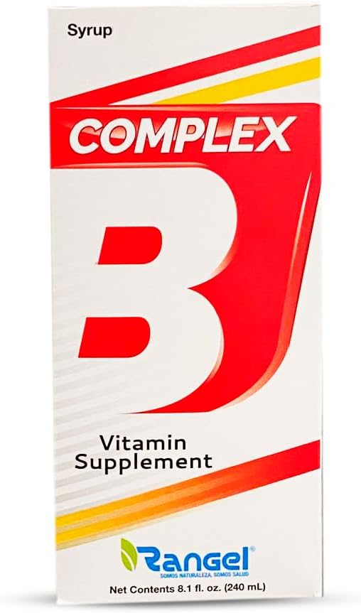 Rangel Complejo B Suplemento Vitamínico, 8.1 Fl Oz (opakowanie po 1), żółty