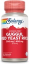 SOLARAY Guggul Gum Extract & Red Yeast Rice 124; Healthy Cardival Function Support 124; Ancient Chinese Medicine & Ayurvedic Medicine Combo