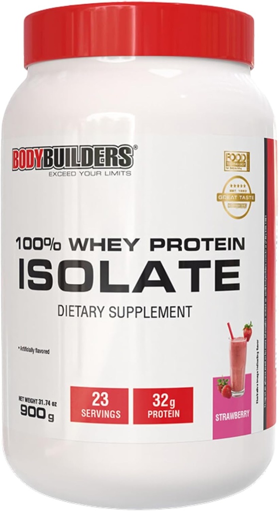 100% Izolat białka serwatki truskawka (1,98 lbs)