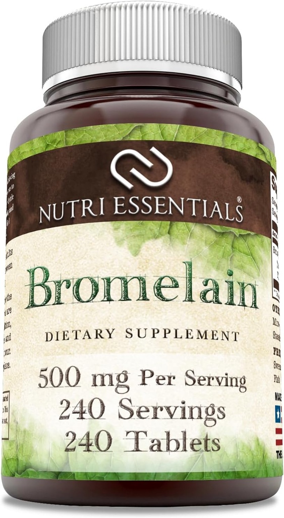 Bromelain 500 mg 240 Tablets Supplement Equipment 124; Non-GMO Equipment 124; Gluten Free Equipment 124; Made in USA