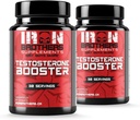 Testosteron Booster Suplementy dla mężczyzn - Estrogen Blocker - Suplement Natural Energy, Siła & Stamina - Lean Muscle Growth - Promotes Fat Loss - Zwiększenie męskiej wydajności (2 butelki)