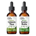 Dzika i organiczna zielona herbata nalewka 2 fl oz & Gotu Kola nalewka 2 fl oz