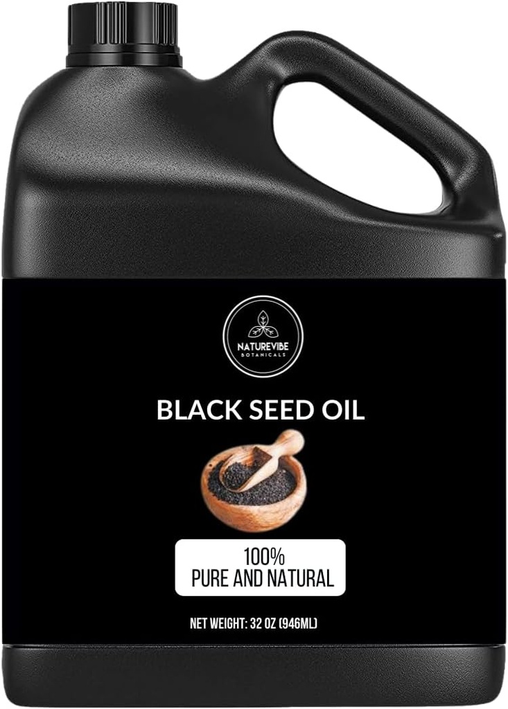 Naturevim Botanicals Premium Black Cumin Seed Oil, 32 uncje 124; Kalonji Oil Agregat 124; 100% Virgin First Press Nigella Sativa for Immune Support Agregates 124; Omega 3 6 9 Agregat 124; Nierafinowany Agregat 124; Aid Trawienie 124; Wysoki Thymochinon