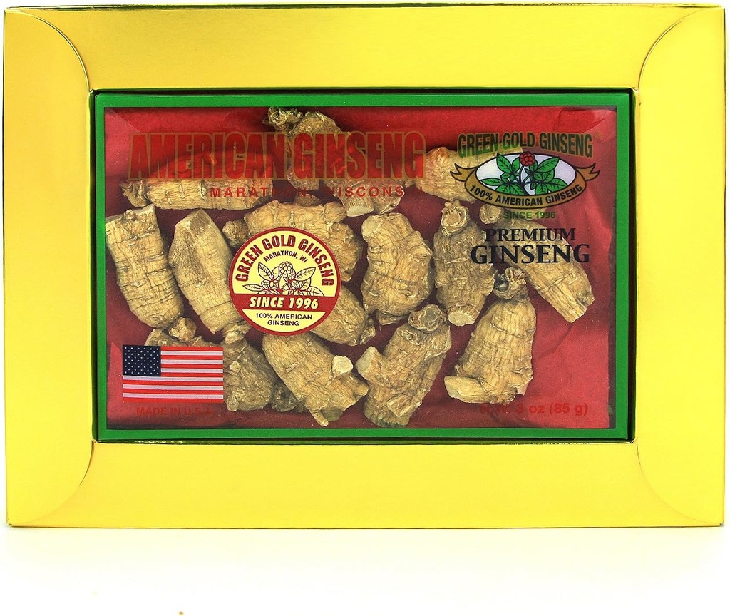 SKU CZ 122-3 BEZ 124; Short Large Roots X124; American Ginseng Roots from Marathon County, WI XI124; 3oz Box, B06XCDWKKN