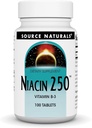 Źródło Naturals Niacin 250 Tabletka, 100 Liczba