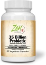 35 Miliard Probiotic CFU z 8 Szczepów 60- Vegecaps - Trwała technologia uwalniania, Resist Kwas żołądkowy, Szafka Stable - Wsparcie dla zdrowej diety & Ekologia jelit Ulubiona Flora jelit