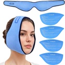 Ice Pack for Wisdom Teeth Removal z 4 wielokrotnego użytku Hot Cold Gel Packs, Wisdom Teeth Ice Pack Head Wrap do Tonsillektomia, TMJ, ekstrakcja zębów, Jaw Pain, Chirurgia jamy ustnej, Cosmetic Injection