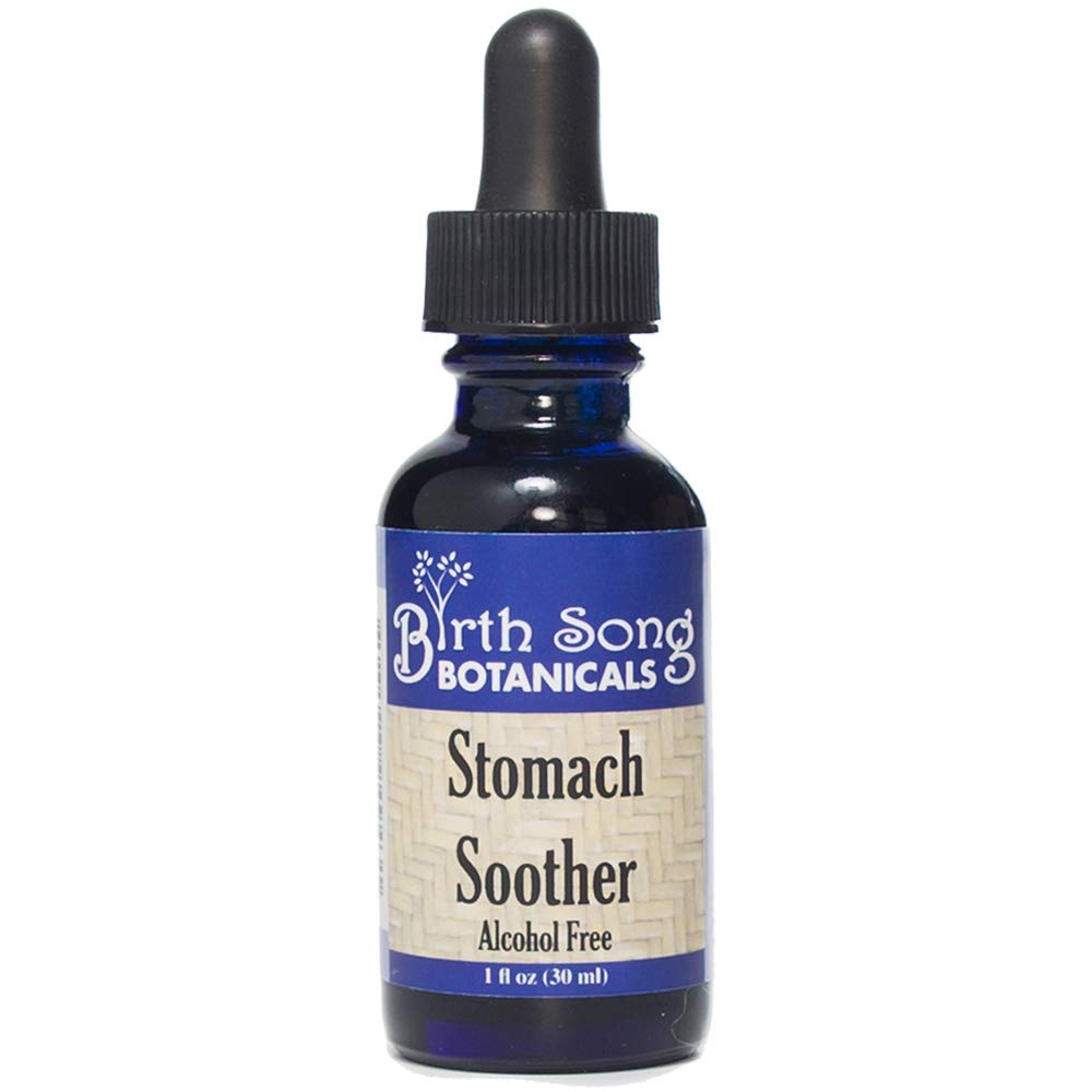 Narodziny Pieśń Botaniczne Stomach Soother Tincture - Herbal Digestion Supplement for Usset Stomach & Motion Choroby - Herbal Digestive Aid Supplement, Alkohol-Free, 1 oz
