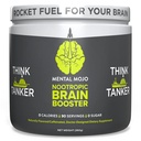 Nootropic Brain Booster (90 Servings) Nootropic Drink Mix & Brain Supplement - Energia wzmacniająca paliwo mózgowe, Focus & Memory - Zero Calories, Cukier wolny - Kiwi Truskawka