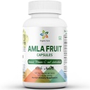 Amla kapsułki 1500mg - 120 kapsułek Veg. Surowa i czysta naturalna witamina C, naturalnie zwiększa odporność, połysk skóry, energia & abundant przeciwutleniacze. Whole Green SuperFood Nutrition. Non GMO- Gluten Free.
