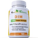 DIM Supplement 125mg - DIM Diindolylometan Plus BioPerine 90- Day Supply DIM for Estrogen Balance, Menopauza Hormony Balance, Wsparcie trądziku, skóry włosów i paznokci