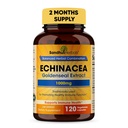 SANDHUHERBALS Sandhu Herbals Echinacea Goldenseal 1000 Mg 120 Kapsułki 124; System immunologiczny Wsparcie Reakcja układu oddechowego Suplement do odpowiedzi zapalnej