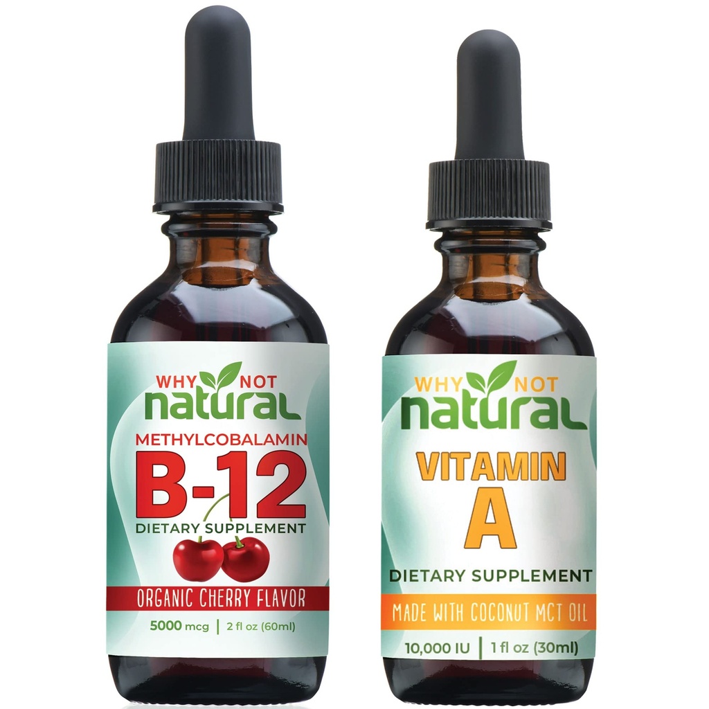 Dlaczego nie naturalna organiczna witamina B12 krople i płynna witamina A
