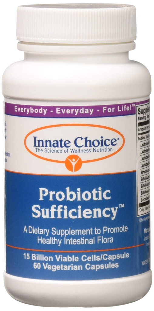 Innate Choice Probiotic Sufficiency, 60 kapsułek wegetariańskich