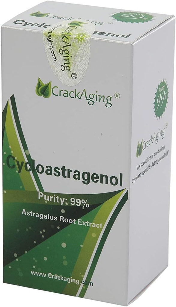 Crackaging Super- Absorpcja Cykloastragenol 98% 5 mg 120 kapsle Antystarzenie reaktywować & suplementy telomerazy DNA Komórka Siła Długowieczność Classic Formuła