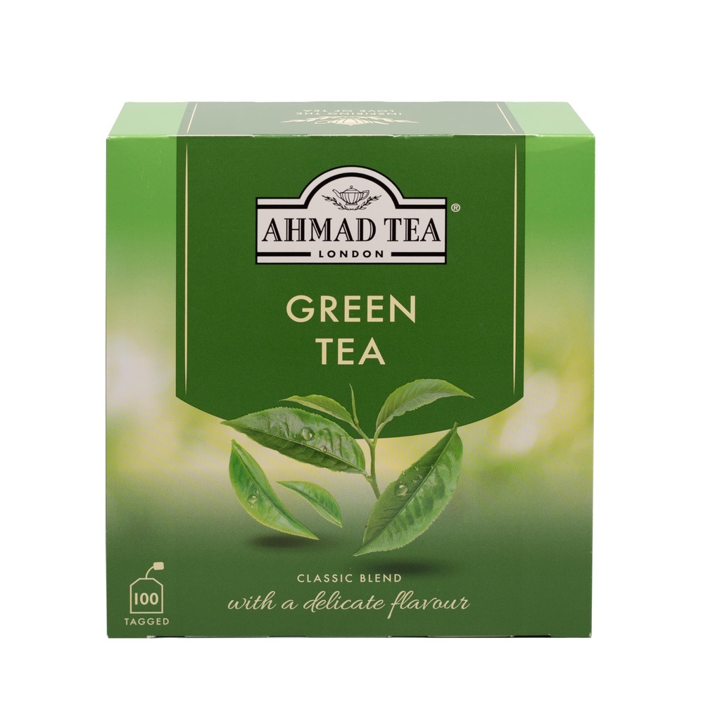 Ahmad herbata zielona herbata, zielona herbata Teabags 100 ct - kofeinowane & Cukierka-Free