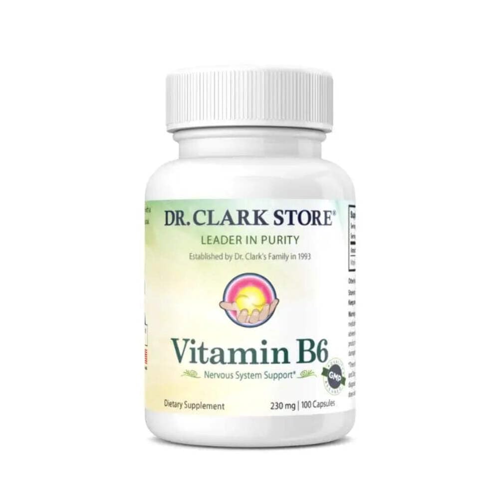 Dr Clark Suplement witaminy B6, 230mg, 100 kapsułek