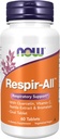 Now Supplements, Respir- -ng ™ z Quercetin, Witamina C, Nettle Extract i Bromelain, Wsparcie oddechowe *, 60 Tabletki