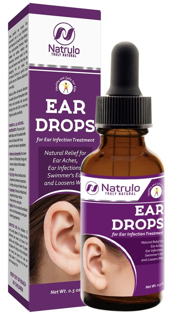 Naturalne krople do uszu na infekcję ucha - Homeopatyczne krople do uszu dla dorosłych, dzieci, dziecka, i zwierząt domowych - Relieves ucha Aches, Swimmer 's Ear, & Loosens Wax - Dzieci bezpieczne zdrowie ucha Made in USA