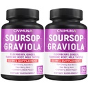 Soursop Graviola Kapsułki z Elderberry, Kurkumina i więcej - 120 Kapsułki dla 4 miesięcy dostaw (Opakowanie 2)