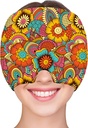 ZNÖCUETÖD Migrena Relief Cap Ból głowy Relief Cap Cold Cap Ice Hat dla Migreny Ból głowy Sinus Napięcie głowy Ice Pack Migrena Maska Hancack Cap Ice Beanie Gorąca / zimna kompresja Kobiety