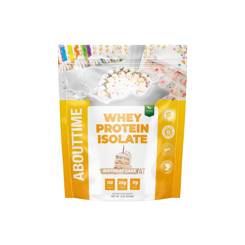 O czasie serwatka izolat protein proszek 25g tort urodzinowy, naturalne składniki, nie-GMO, gluten- wolne, mlecza- wolne, zero cukru, niskie węglowodory, 32 Służenie